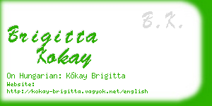 brigitta kokay business card